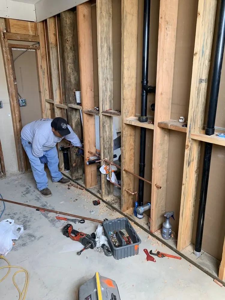 Commercial rough-in plumbing for Gas Line Repair in Carroll